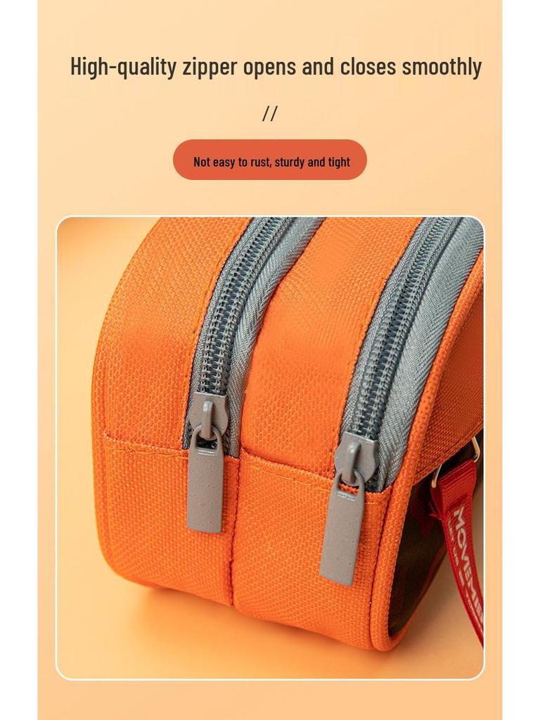 Camouflage Double-Layer Pencil Case for Junior High Students