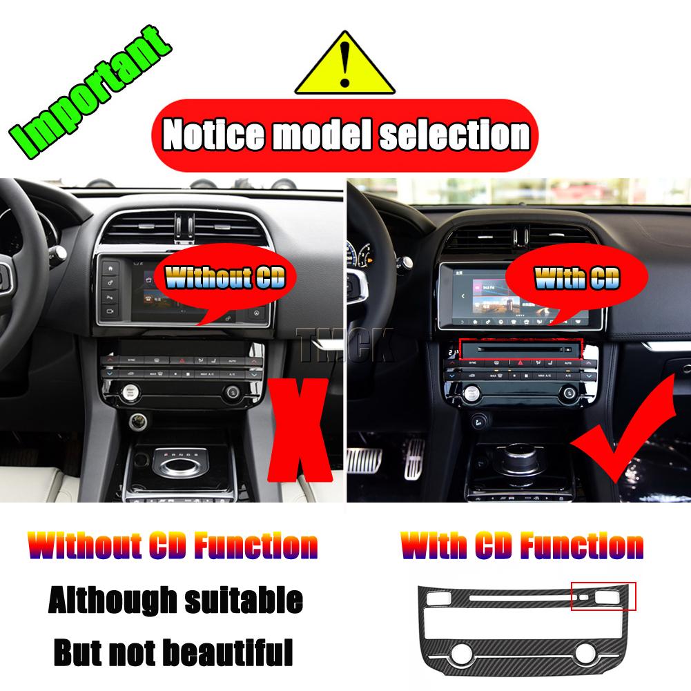 For Jaguar F-Pace f pace X761 XE/XEL X760 XF/XFL X260 Car Accessories Central Control Air Conditioning CD Mode Cover Trim Panel SS3