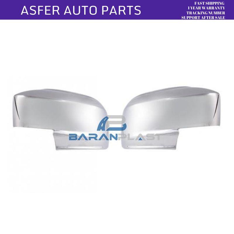 Sidospegelkåpa Höger Vänster 2-delars Set Krom För Volkswagen Caddy 2015 Efter