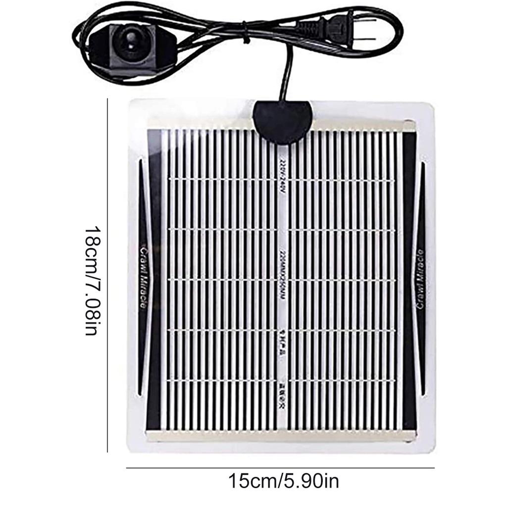 Roplių šildymo kilimėlis su kontroliuojama akvariumo naminių gyvūnėlių ežiuko vėžlio Gekono voro šildymo kilimėliu