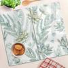 Decorative Glass Chopping and Serving Boards Flowers and Leaves 2x30x52 Cm