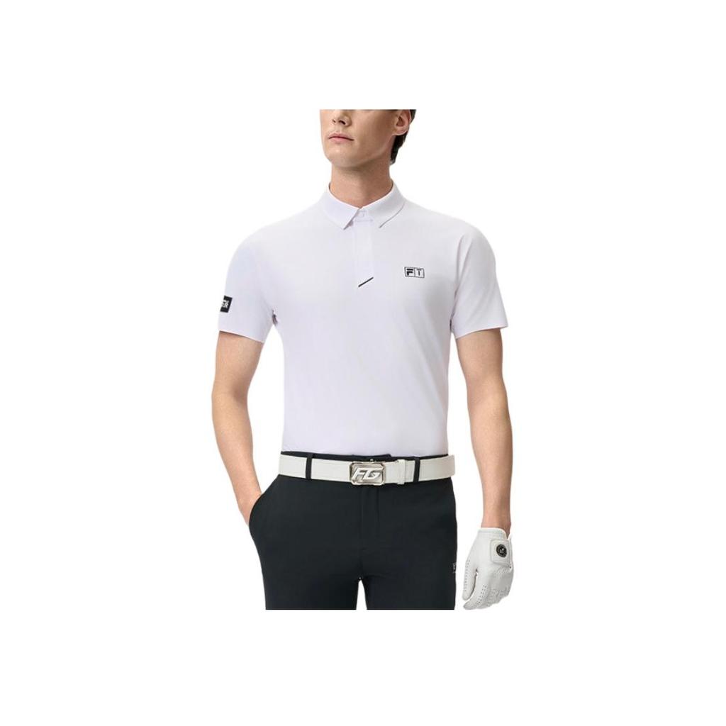 New FILA Golf Series SS25 Polo Shirt Men's White A11M525146F-WT