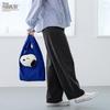 Snoopy Tote Bag for with Shoulder Eco [Rootote] Women, Foldable, Strap, Bag, IP.Rootote Shopper.Peanuts-0P (01 Smile)