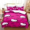 Hello Kitty Duvet Cover Set Hello Kitty Bedding Set Cartoon Anime Quilt Cover Pillowcase Bed Set Twin Full Queen Size