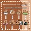 Capybara Retractable ID Card Holder for Students, Doctors & Nurses - Cute Accessory for Name Badges