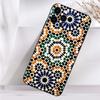 M-Moroccan Tile Phone Case For iPhone 16,15,14,13,12,11 Plus,Pro Max,XS,X,XR,SE,Mini,8,7 Soft Silicone Black Cover