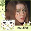 Waterproof Halloween Bat Face Stickers for Kids - Aesthetic Temporary Tattoos
