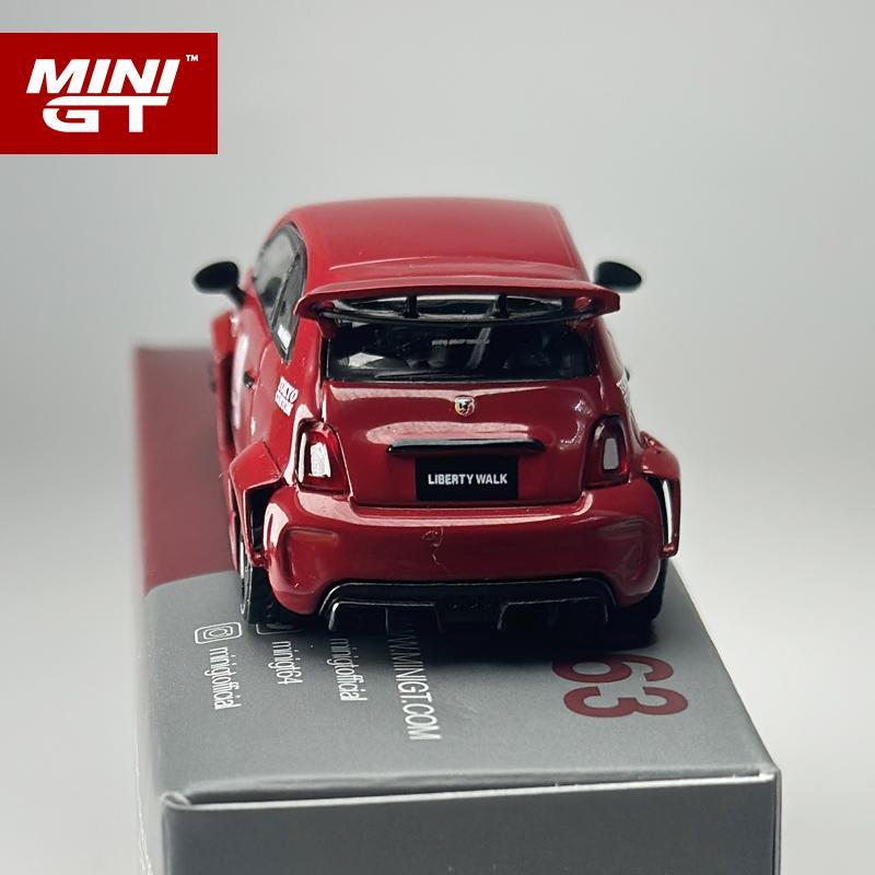 MINIGT 1:64 LB-WORKS X Abas Works ABARTH 595 Red Alloy Car Model 963