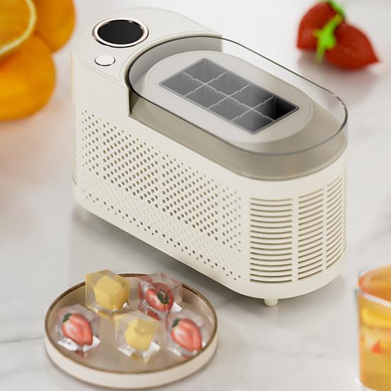 Desktop Ice Maker Machine Food-Grade Large Capacity Low Noise Compact Portable Design Automatic Ice Box Ice Cube Maker