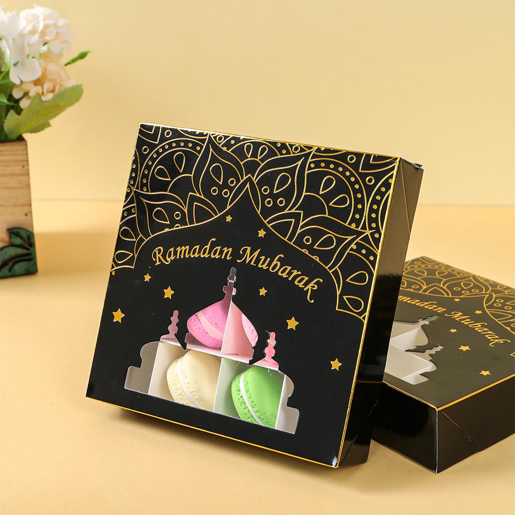 Eid Mubarak Cake Box Cookie Dessert Box Ramadan Decoration for Home 2025 Ramadan Kareem Islam Muslim Party Supplies Eid Al-fitr