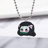 Demon Slayer Anime Series Beaded Necklace Etsy Bead Collarbone Chain Creative Cartoon Bead Pendant Stylish Versatile Necklace