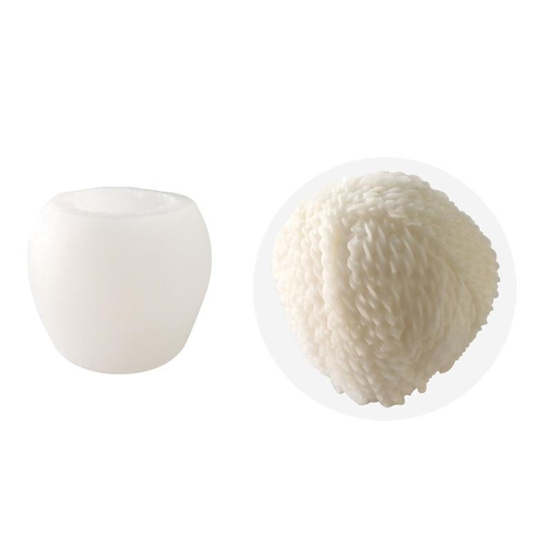 3D Cartoon Bakeware Tools Sugarcraft Mould Cake Mold Knitted Pillar Shape Environmentally Gift Food-grade Silicone Mold