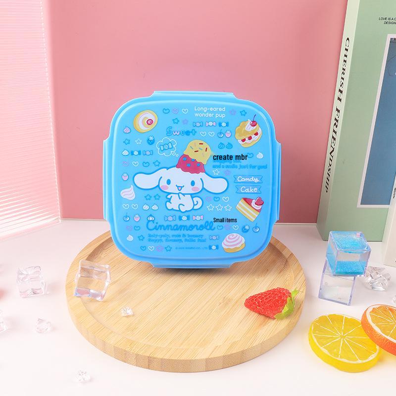 Sanrio Cute Bento Box Four-Sided Buckle Lunch Snack Container Sealed for Freshness 1390₽