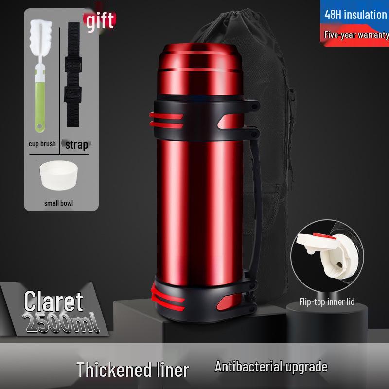 Termo Portátil de Acero Inoxidable de Gran Capacidad para Exteriores y Viajes en Coche