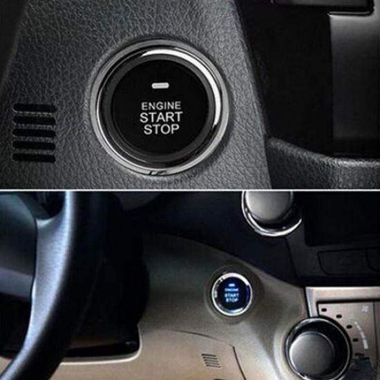 12V Push Button Car Engine Start Stop System Kit For Auto Keyless Entry Alarm