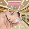 Miroir de Maquillage Moderne en Forme de Cœur - Petit Miroir de Toilette Mini pour Dortoirs