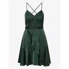 Classy Dress Short Satin Strap Dress Dress
