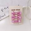 Pink Patent Leather Sweet Girl's Hair Clips - Versatile Bangs & Flyaway Hair Accessories