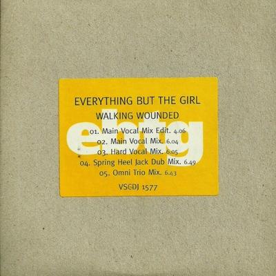 CD EVERYTHING BUT THE GIRL - Walking Wounded VSCDJ1577PROMO Virgin 1996 UK Dance & Electronica Used