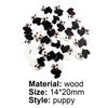 50Pcs Painted Buttons Bright Color Beautiful Easy Clean Not Easily Break Craft Buttons for Clothing
