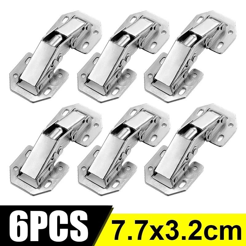 

10/2 шт. петли из нержавеющей стали для шкафа 90 градусов без сверления отверстия буферная петля для двери шкафа для домашней кухонной мебели фурнитура