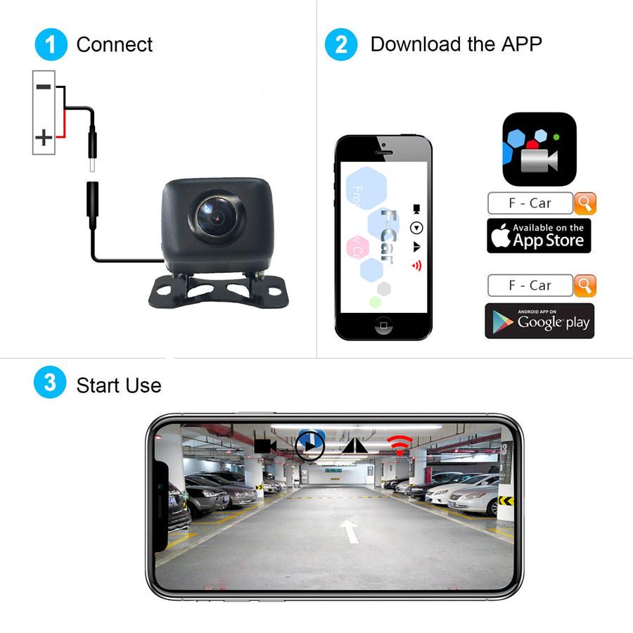 WiFi Mini Reverse Camera Plug-n-Play Lighter Powered