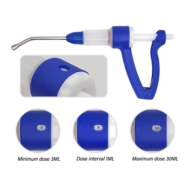 30ml Veterinary Drencher Continuous Feeding Gun Automatic Feeder for Cattle Backpack Medicine Pot Drenching Gun with or Without