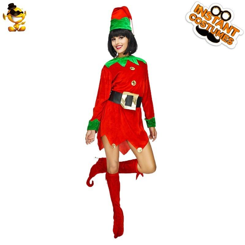 

Мужской рождественский костюм Женское рождественское платье, рождественский косплей маскарадный костюм для пары One Size