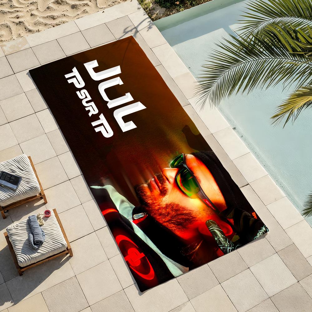 Klassische Singer J-JuL Tp Sur Tp Musik Handtuch Dusche Sauna Reise Spa Schnelltrocknend Fitnessstudio Zubehör Weiche Große Strandtücher