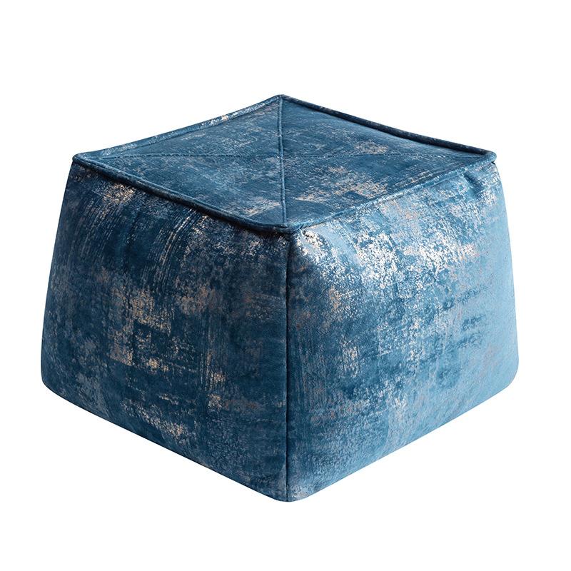 Japanisches Futon Kissenbezug Quadratisch Marokkanisches Leder Kissen Pouf Nordische Heimdekoration Hocker Sofa Fußhockerbezug Ohne Füllung