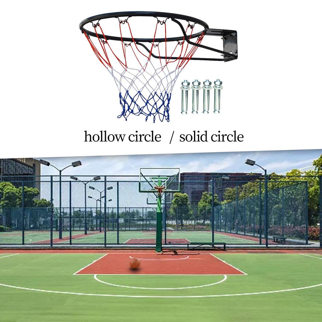 45cm Basketball Hoop for Wall Mounting with Net Sports Activities