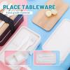 New Japanese Style Bento Box, Minimalist Double-layer Lunch Box with Knife, Fork, Spoon, Divided Student Lunch Box
