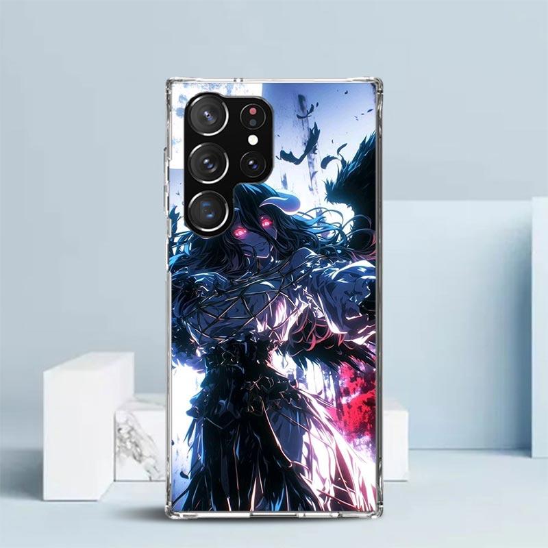 Albedo Overlord Anime Phone Case For Samsung Galaxy S24 S25 Edge S26 Ultra S22 S23 Plus S21 + S20 FE Soft TPU Back Cover Galaxy