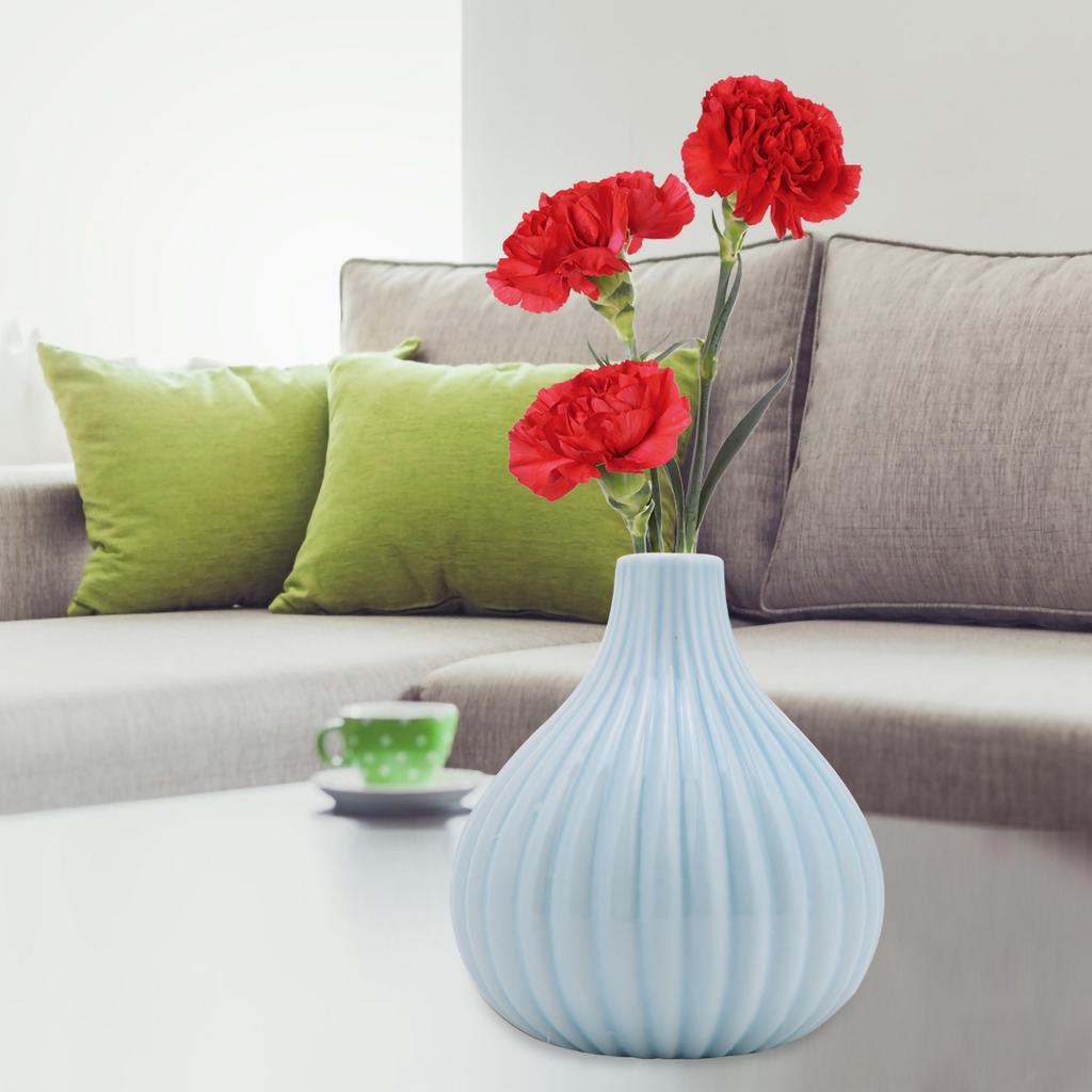 Ceramic Vase Home Room Table Desktop Decoration Ornaments (Small White)