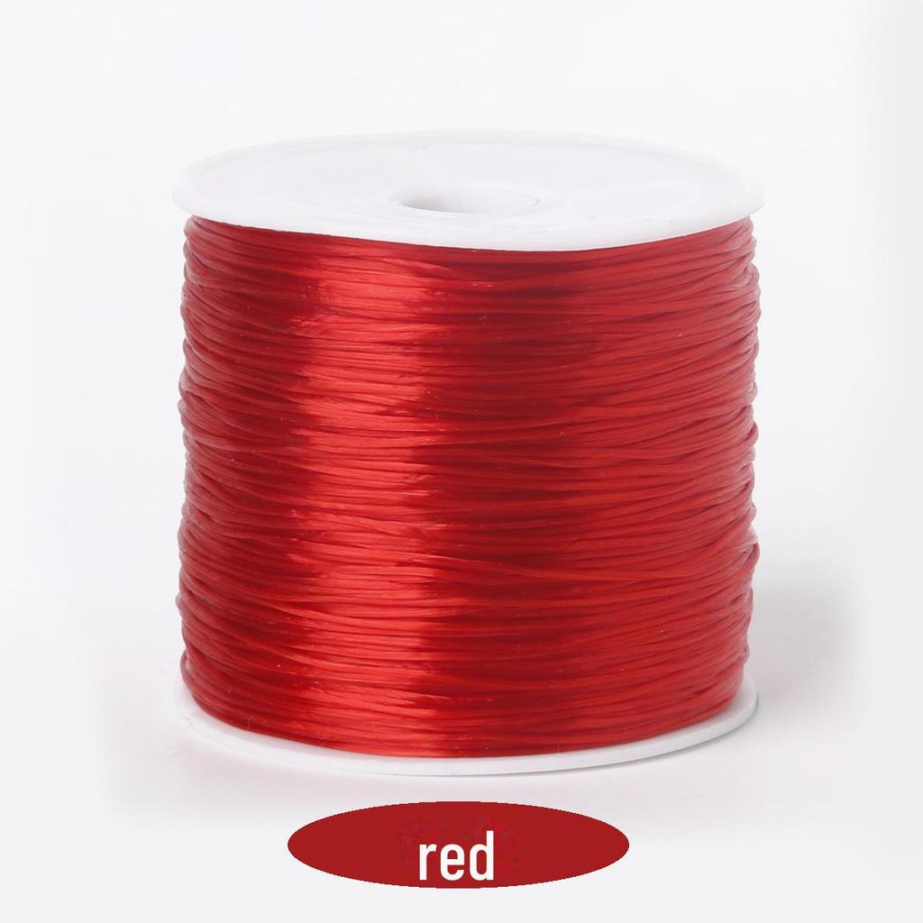 Flacher elastischer Draht für selbstgemachte Perlenarmbänder, 46 m x 0,7 mm