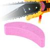 10 Pcs Chainsaw Sharpener Portable Crescent Shaped Pink Chain Grinding Stone