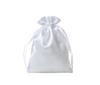 Luxury Satin Drawstring Pouch with Printed Logo - Imitation Silk Design