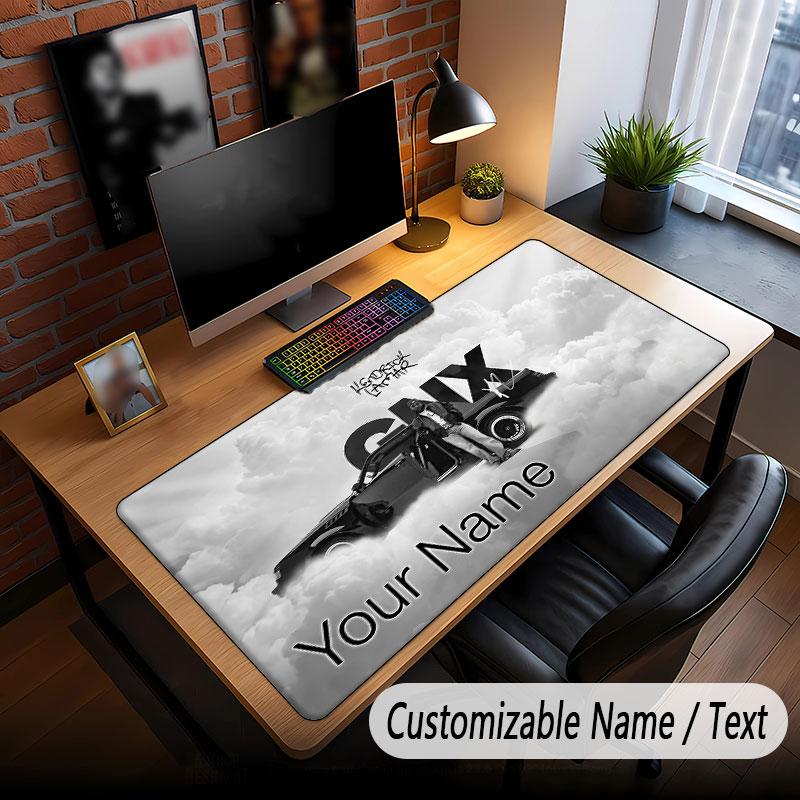 Custom Name Extended Mouse Pad,Kendrick Lamar Gaming Desk Mat For Home Office Desktop Decor