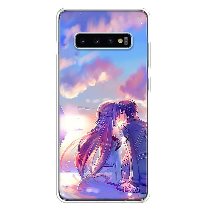 Sword Art Online kirito and asuna For Samsung Galaxy S25 S24 S23 S22 Ultra Phone Case S21 Plus S20 FE S10 + S25Edge Fundas Cover