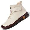 Womens Warm Lined Winter Flat Boots With Stitched Detail Soft Sole Comfort Casual Shoes