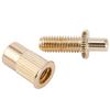 Musiclily Pro Pitch Roller Saddle Bridge for LP Epiphone Les Paul SG Electric Gold 10.4mm Tune-O-Matic Guitar,