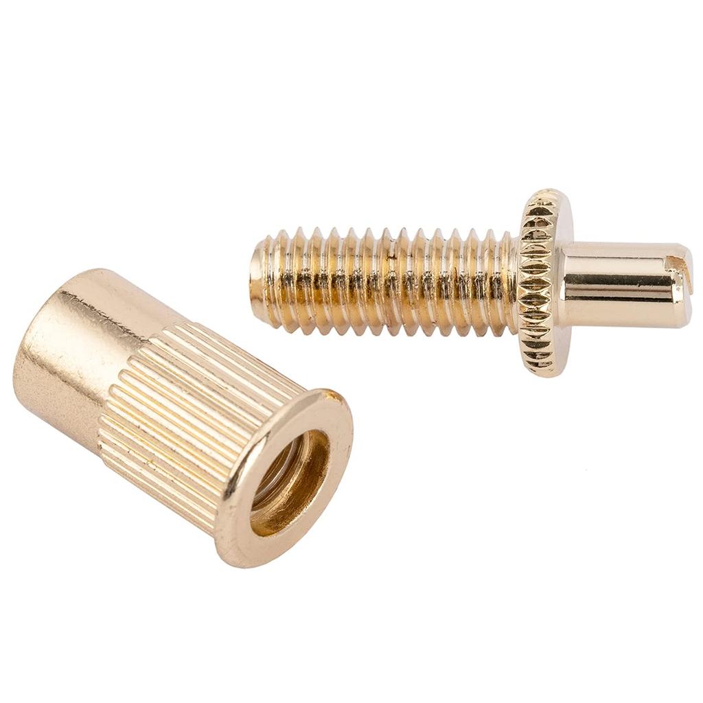 Musiclily Pro Pitch Roller Saddle Bridge for LP Epiphone Les Paul SG Electric Gold 10.4mm Tune-O-Matic Guitar,