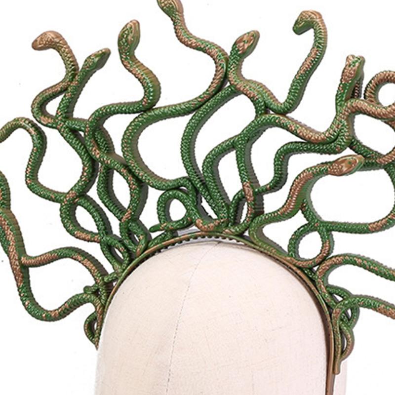 Fascia per Capelli di Halloween Forma a Serpente Curvo Medusa Cerchietto per Capelli Fascia per Capelli Festa Rave Costume Cosplay Accessori Unisex