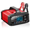 12V 24V Portable Battery Maintainer, 15A Power Supply with Car AGM Ca LiFePO4 Moto Repair Supply Modes, LCD Display,