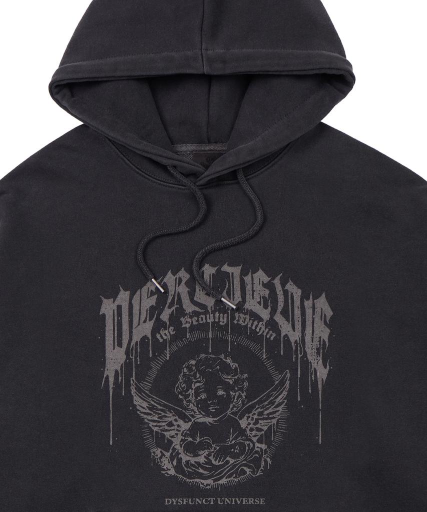 Angelic Pigment Hoodie(Charcoal)