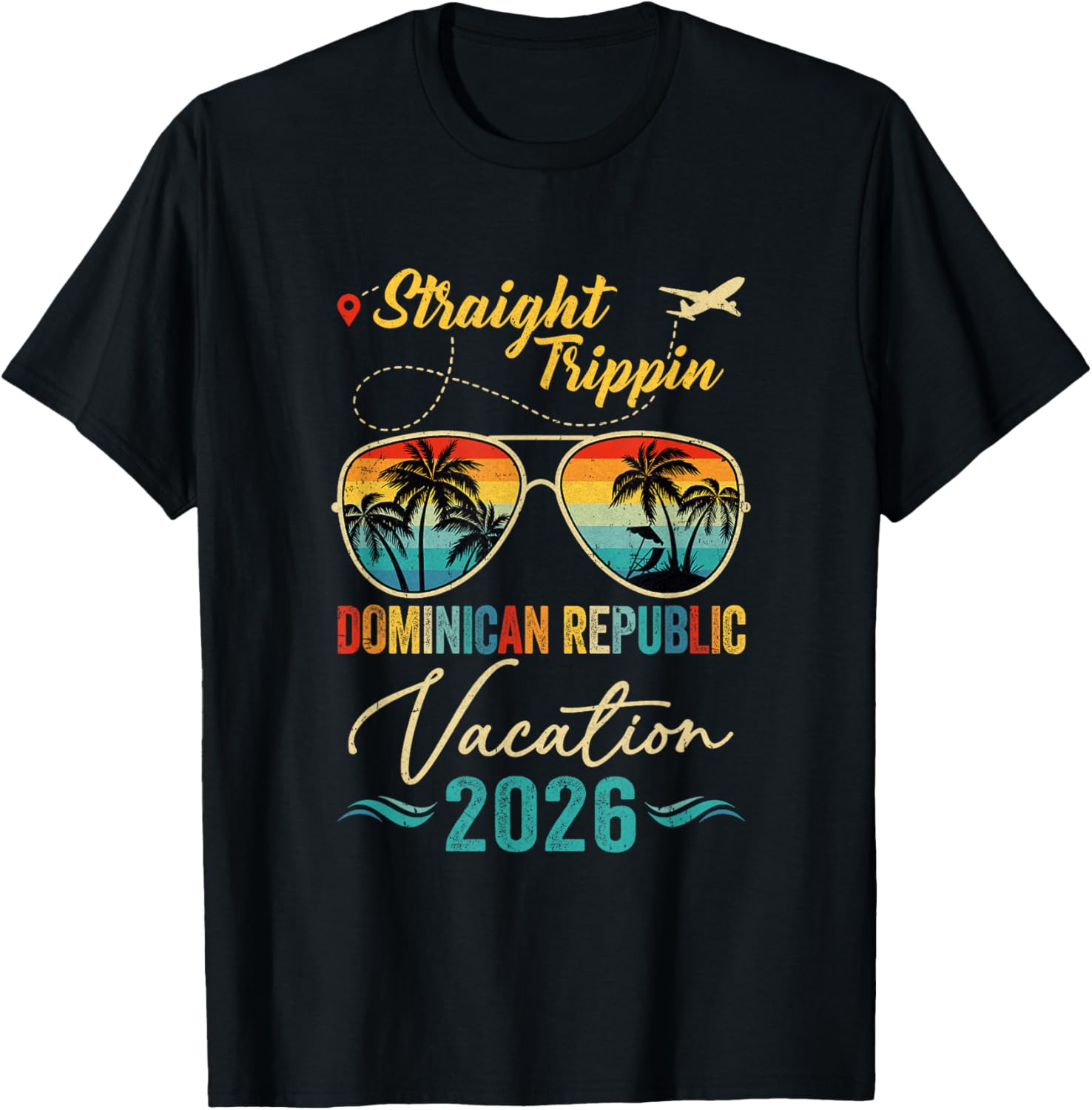 

Straight Trippin Dominican Republic 2026 Family Summer T-Shirt 5XL різнокольоровий