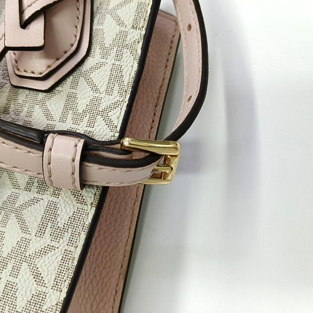 [Usato] MK Mercer Monogram Color Block Logo Ciondolo Stile Pendolare Ecopelle Spartito Musicale Borsa Mini - Molto Buono #1MAYIP1