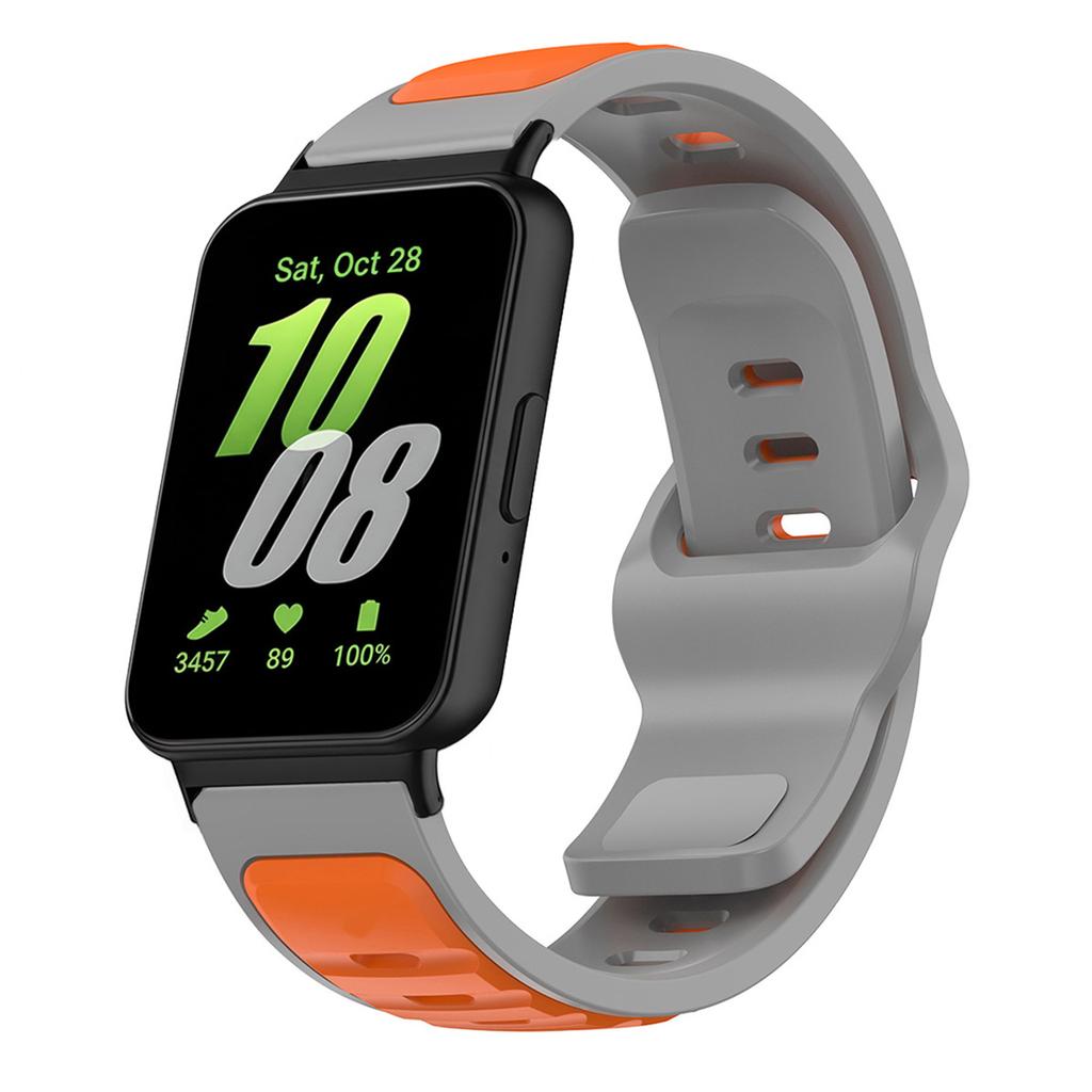 Two Tone Silicone Band For Samsung Galaxy Watch Fit 3 Sport Strap For Galaxy Fit3 Adjustable Smartwatch Breathable Bracelet