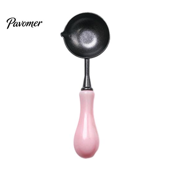 Non Stick Wax Spoon Seal with Ergonomic Handle, Non-Stick Sealing Stamp Melting Spoon, Anti Scalding Warmer for Envelope & Letter Art Crafts Crafting