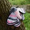 ZHONGXIN MADE Cute Moth Plush Toy, 11-inch Gray Moth Stuffed Animal, Handmade Large Moth Insect Plush Model Toy, Unique Kids Plush Toy Gift Collection